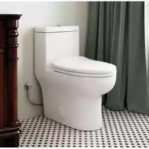 HOROW Elongated Toilet dual flush with ADA height seat One Piece Toilet - Picture 1 of 12