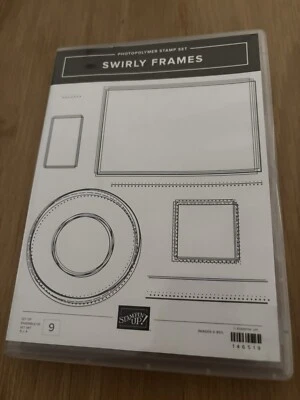 Brand New Stampin Up Stamp Set , Swirly Frames - Image 1 of 2