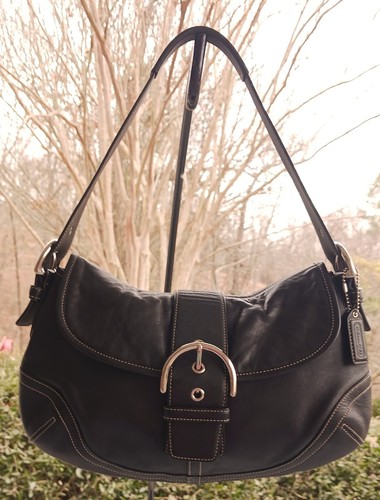 Borsa a tracolla Coach 9248 MEDIUM vintage Soho Y2K in pelle nera