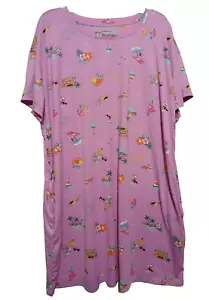 Joyspun Sleepwear Sleep T-Shirt Vibrant Orchid Size 2X-3X - Picture 1 of 5