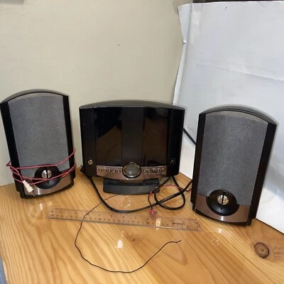 GPX CD Home Music System HM3817DT & Speakers BUNDLE NOT TESTED AS IS - Image 1 of 4