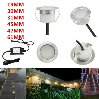 FVTLED 19/30/31/45/61mm Low Voltage Driveway Terrace LED Deck Stair Step Soffit Lights
