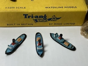 Tri-ang Ships Minic Tug 12-M731 1:1200 Scale RARE Early Hollow Funnel Version - Picture 1 of 8