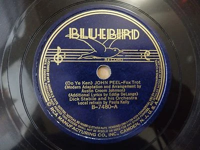 1938 Dick Stabile John Peel / You call it Madness Bluebird 7480 Foto 1 de 2