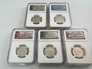 2014-S CLAD NATIONAL PARK QUARTER SET NGC PF69 ULTRA CAMEO - Picture 1 of 4