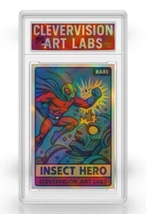 SLABBED REFRACTOR 1/1 ART CARD CleverVision Labs Pop Culture Relic Collectible - Picture 1 of 1
