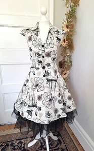 JAWBREAKER NAUTICAL THEME OCTOPUS SEAHORSES SHIPS STEAMPUNK ROCKABILLY DRESS S - Picture 1 of 12