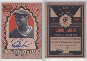 2013 Panini America's Pastime Pastime Signatures /99 Barry Larkin #BL Auto HOF