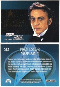 Star Trek The Next Generation Season Two Moriarty Embossed Card S12 Skybox 1995 - Picture 1 of 1