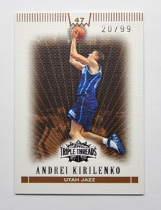 2007-08 Topps Triple Threads Sepia #47 Andrei Kirilenko 20/99