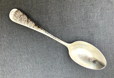 Cuchara de recuerdo de plata esterlina antigua City SYRACUSE NY 1847 fábricas Foto 1 de 4