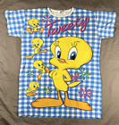 Vintage 90s Looney Tunes Tweety Bird Womens XL Short Sleeve Sleep Shirt Flirts