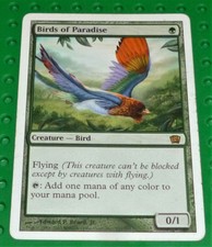 MAGIC THE GATHERING TCG - 8th Edition "Birds of Paradise" Rare MTG205