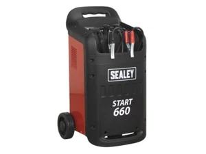 Sealey 230V 12V 24V Heavy Duty Starter/Charger With Wheels 660/100Amp START660 - Picture 1 of 7