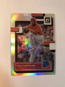 2022 Donruss Optic Tony Santillan Rated Rookie Holo Silver Prizm RC #31 - Picture 1 of 2