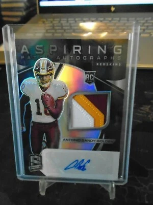 2020 PANINI SPECTRA ASPIRING ANTONIO GANDY-GOLDEN RPA RC PATCH AUTO /99 REDSKINS - Image 1 of 3