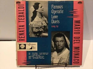 RENATA TEBALDI/ MARCO DEL MONACO Famous Operatic Love Duets LP London LL1256 - Picture 1 of 4
