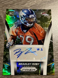 2014 Panini Prizm Camo Prizms /125 Bradley Roby #AR-BR Rookie Auto RC