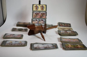 Stereograph Photo Cards Lot 174 Stereo Viewer Nature History Indigenous America - Bild 1 von 15