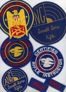 NRA Vintage Patch Lot 7 Small Bore, Certified Instructor, 1962 Champion - Picture 1 of 1