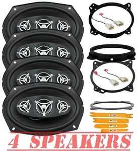 4X EF-694 800W 6x9 Front Door & Rear Deck Speakers for 2012-2017 Toyota Camry - Picture 1 of 7