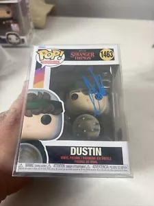 Gaten Matarazzo Signed Dustin Funko Stranger Things 1463 Authentic Auto Beckett - Picture 1 of 6