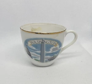Washington DC VINTAGE Mini Tazza da Tè Souvenir Viaggio 2 Pollici *vedi Descrizione - Foto 1 di 6