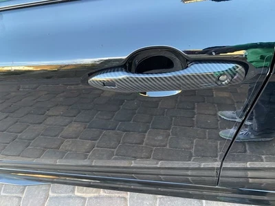 For Toyota Corolla Avalon Prius 2019-2025 Carbon Fiber Side Door Handle Trim - Imagem 1 de 4