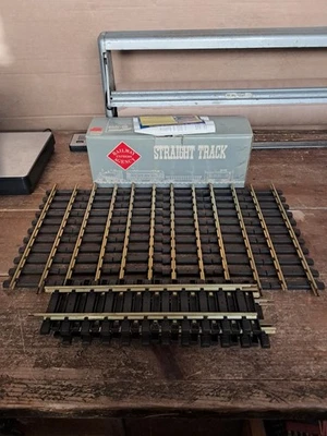 G Scale Track Railway Express Agency REA 11000 Train Straight Brass 11 Pc 12" - Image 1 of 4