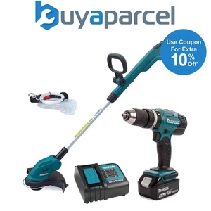 Makita DLX2114S 18v LXT 2 Piece Combo Kit DHP453Z Combi Drill + DUR181Z Trimmer - Picture 1 of 6