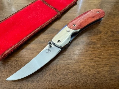 Cuchillo Plegable William Henry Vintage Titanio + Mango Coral Foto 1 de 4