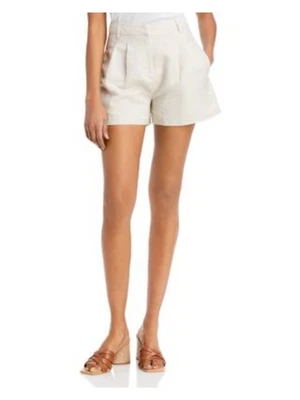 Pantalones Cortos AQUA Mujer Beige Plisados con Cremallera Bolsillos Brezo Cintura Alta XL Foto 1 de 4