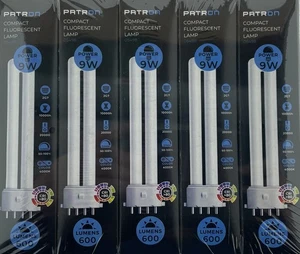 5 x 9W 4 pin 840 PLSE Dulux-Se Biax-SE PL-SE 9 watt 2G7 Cool White Patron 05498 - Picture 1 of 14