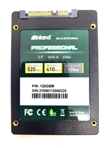 Used Inland Professional 120GB 2.5" SATA III Solid State Drive (7mm Slim) - Picture 1 of 4