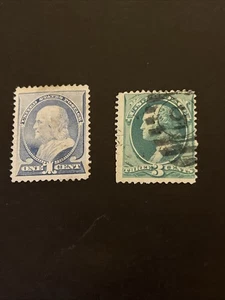 Estampillas usadas de Estados Unidos 156.158 CV$6,75 - Lote A-80826 - Imagen 1 de 2