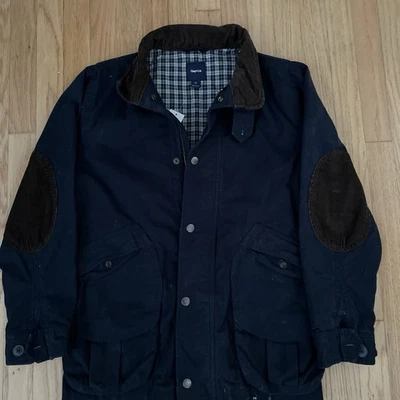 Gap Kids Boys Lined Full Zip Button Jacket Indigo Size Large NWT - Image 1 of 4