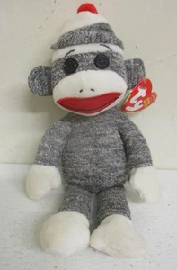 9 Zoll Ty Beanie Plüsch mit Etikett: Socken der Sockenaffe - Bild 1 von 1