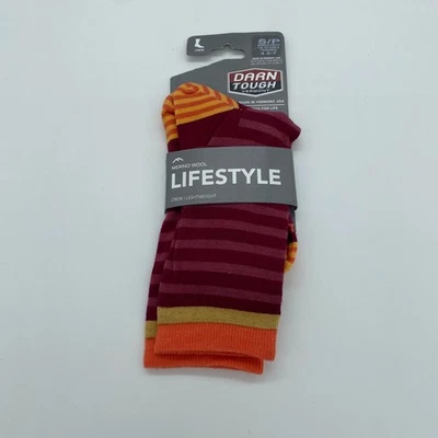 Darn Tough Lifestyle Crew Lightweight Merino Wool Burgundy Size S Womens - Image 1 of 4
