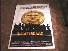 WICKER MAN "B" MOVIE POSTER 1973 CHRISTOPHER LEE