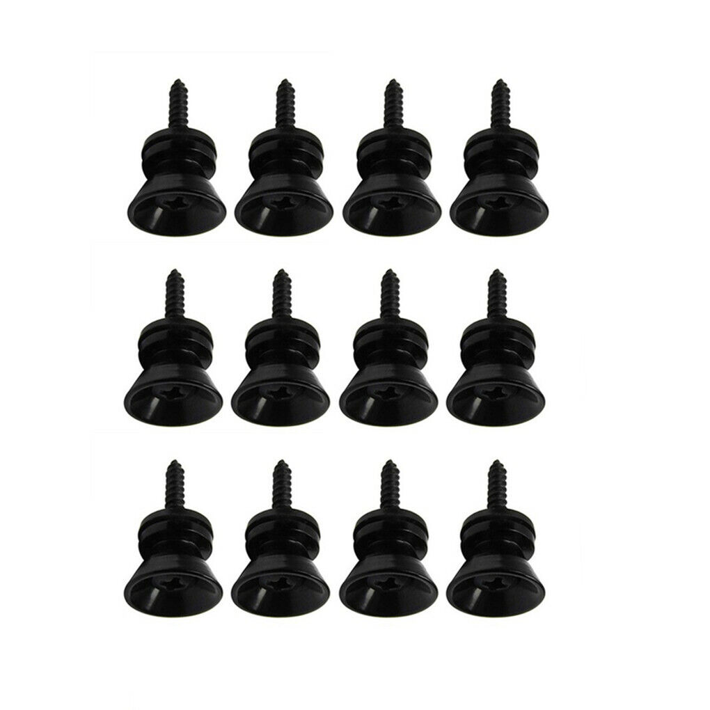 12pcs Guitar Strap End Pins Metal Lock Buttons Pegs Screw for Ukulele Guitar. Available Now for $8.99