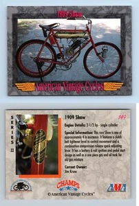 Shaw 1909 #149 American Vintage Cycles Series 2 1993 Champs Card - Picture 1 of 1