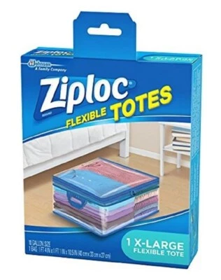 Bolsas de almacenamiento de ropa y mantas flexibles Ziploc, perfectas para órgano de armario Foto 1 de 4