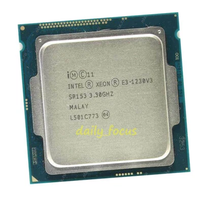 Intel Xeon E3-1230 V3 3.3GHz 4-Core 8M Socket LGA 1150 SR153 80W CPU Processor - Image 1 of 3