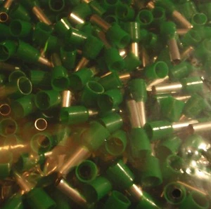 500PC WIRE CORD END FERRULE CRIMP GREEN 18 AWG E1008GN - Picture 1 of 1