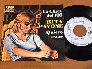 RITA PAVONE La Chica Del FBI SUNG IN SPANISH 1973 MEXICO 7” PROMO 45 Pop Vocal - Picture 1 of 5