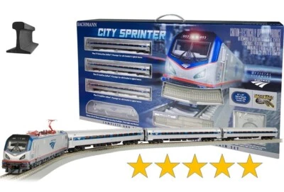 Bachmann 00772 ~ Escala HO ~ Amtrak City Sprinter ~ DCC y sonido listo con altavoz Foto 1 de 2