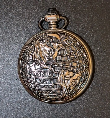 Reloj Bolsillo Raro Fossil Millennium ~ Año 2000  Foto 1 de 4