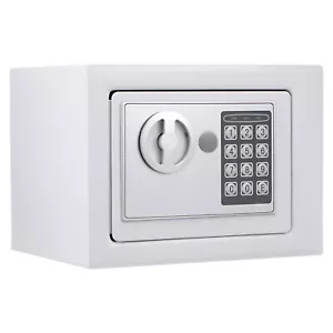 Small Safe Box Digital Electronic Security Safe Box for Home White - Picture 1 of 8