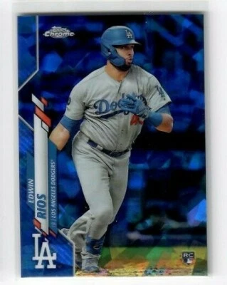 2020 Topps Chrome Sapphire #681 Edwin Rios Rookie Card RC - LA Dodgers - Image 1 of 2