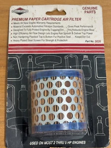 Briggs and Stratton Premium Air Filter 5026 NOS Geninue Part Paper Cartridge - Picture 1 of 7